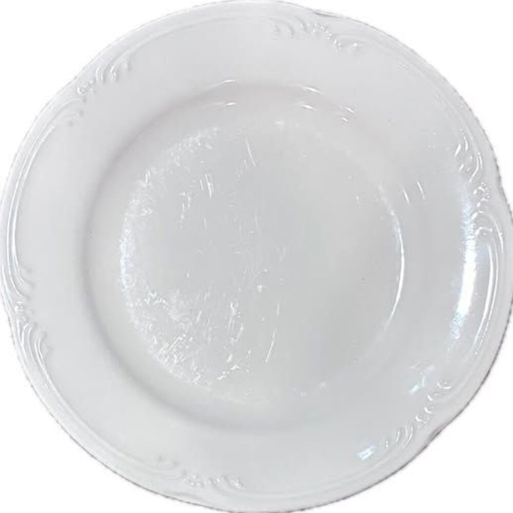 Pfaltzgraff Filigree White Dinner Plate - Vintage - Qty 4